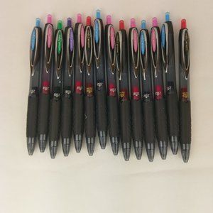 28 Uni-Ball Signo Gel Pens 207 Various Ink Colors
